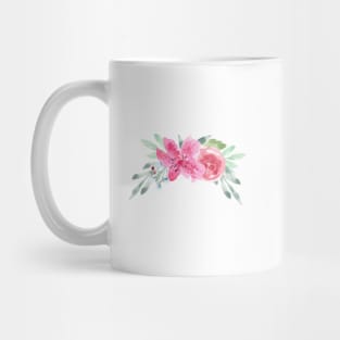 Watercolor Azaleas and Greenery Mug